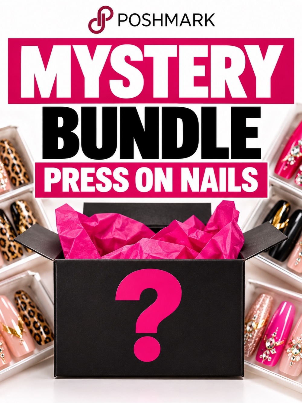 Mystery Bundle Press-On Nails - 5 for $40 Starting Bid